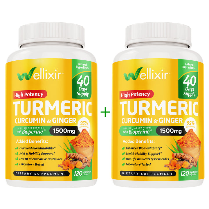 Turmeric Curcumin & Ginger 2 x 120 Capsules