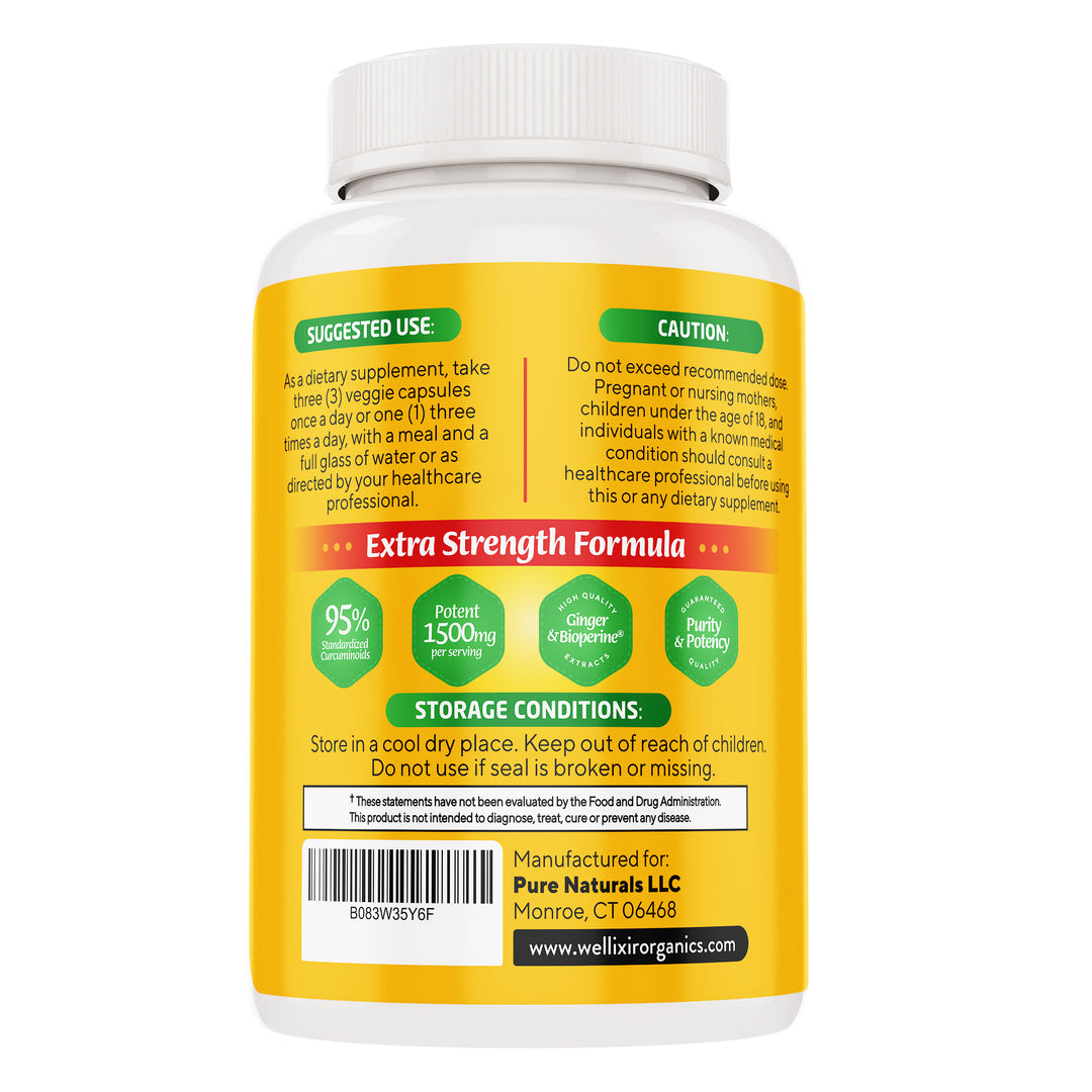 Turmeric Curcumin & Ginger 2 x 180 Capsules